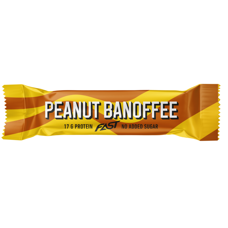 FAST Protein Bar, 55 g-Proteiinipatukka-FAST-Peanut Banoffee-Aminopörssi