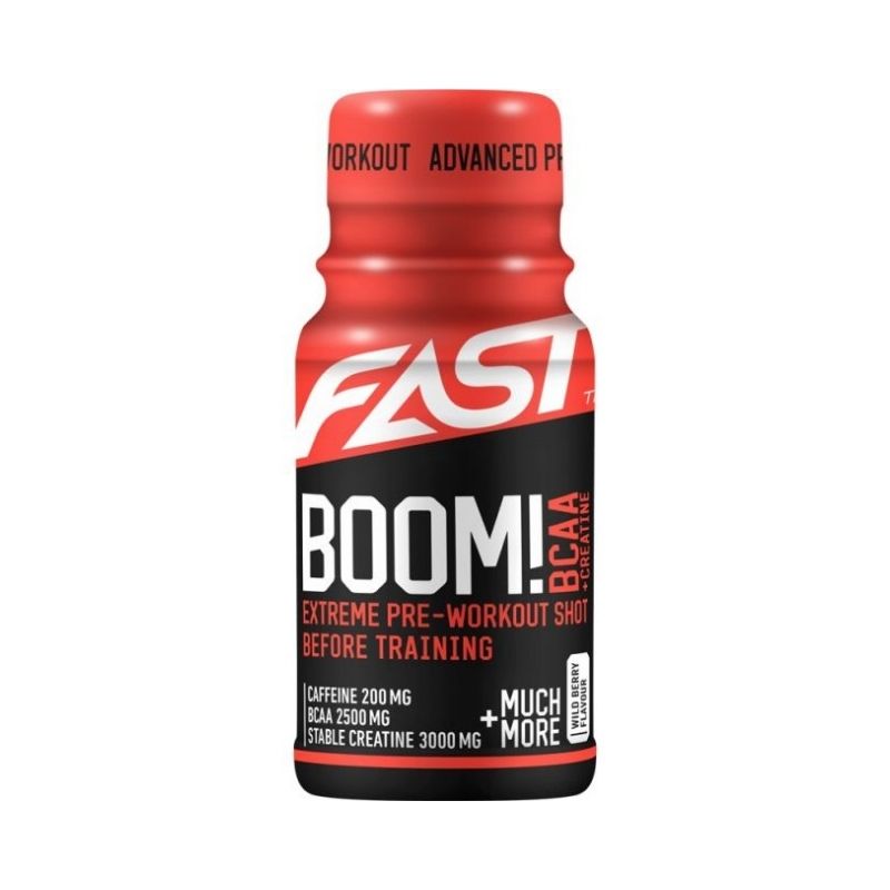 Boom! Pre Workout Shot, 60 ml-Pre-Workout-FAST-Berry-Aminopörssi