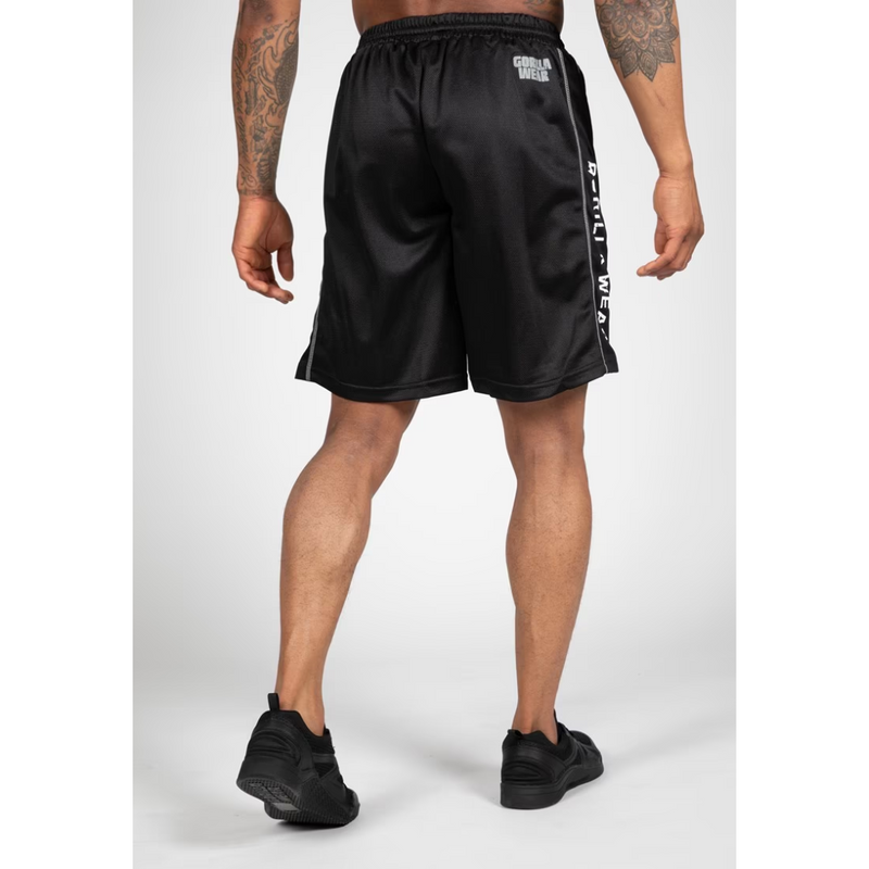 Functional Mesh Shorts, Black/White-Miesten shortsit-Gorilla Wear-S/M-Aminopörssi