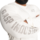 GASP Throwback LS Tee White-Miesten hupparit ja pitkähihaiset-GASP-M-Aminopörssi