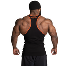 Ribbed T-back, Black/Flame-Miesten hihattomat paidat-GASP-M-Aminopörssi