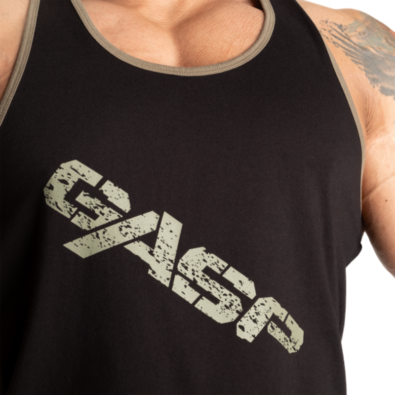 GASP Vintage T-back, Black/Green-Miesten hihattomat paidat-GASP-S-Aminopörssi