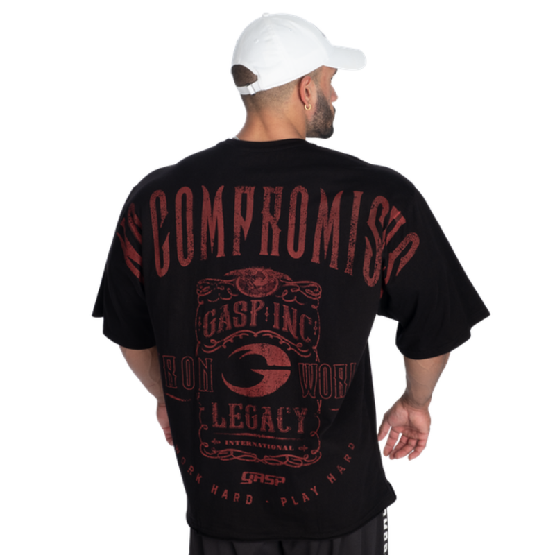 GASP NC Iron Tee, Black Red-Miesten T-paita-GASP-M-Aminopörssi