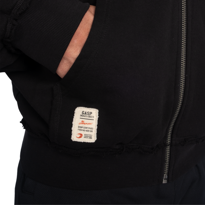 GASP Original Hoodie, black/gray LMTD edition-Miesten hupparit ja pitkähihaiset-GASP-S-Aminopörssi