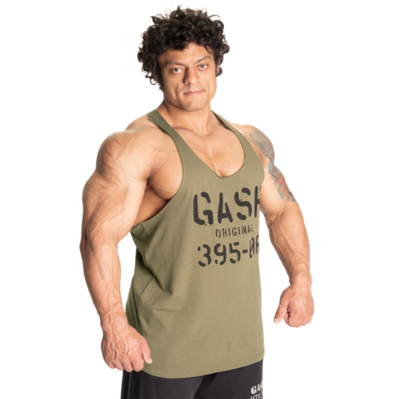 GASP Original Stinger Washed Green-Miesten hihattomat paidat-GASP-S-Aminopörssi