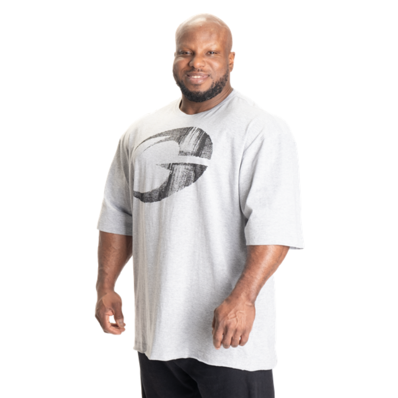 GASP Pump Cover Iron Tee, Light Gray Melange-Miesten T-paita-GASP-M-Aminopörssi