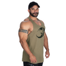 GASP Rib Essential T-back Washed Green-Miesten hihattomat paidat-GASP-S-Aminopörssi