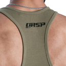 GASP Rib Essential T-back Washed Green-Miesten hihattomat paidat-GASP-S-Aminopörssi