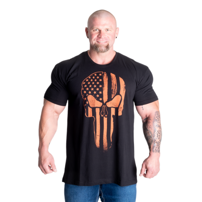 Skull Standard Tee, black /flame-Miesten T-paita-GASP-M-Aminopörssi