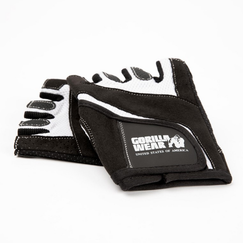 Women's Fitness Gloves, black/white-Treenihanska-Gorilla Wear-S-Aminopörssi