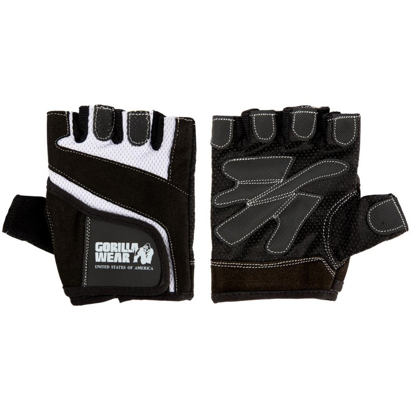 Women's Fitness Gloves, black/white-Treenihanska-Gorilla Wear-S-Aminopörssi