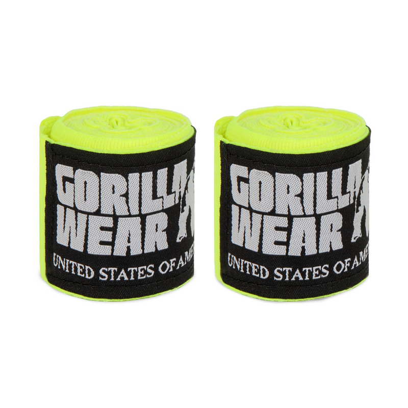 Boxing Hand Wraps Yellow-Käsisiteet-Gorilla Wear-Hand Wrap Yellow 2.5 m-Aminopörssi