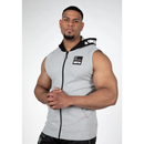 Milwaukee S/L Zipped Hoodie - Gray-Miesten hihattomat paidat-Gorilla Wear-M-Aminopörssi