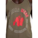 Lafayette Tank Top Army Green-Miesten hihattomat paidat-Gorilla Wear-M-Aminopörssi