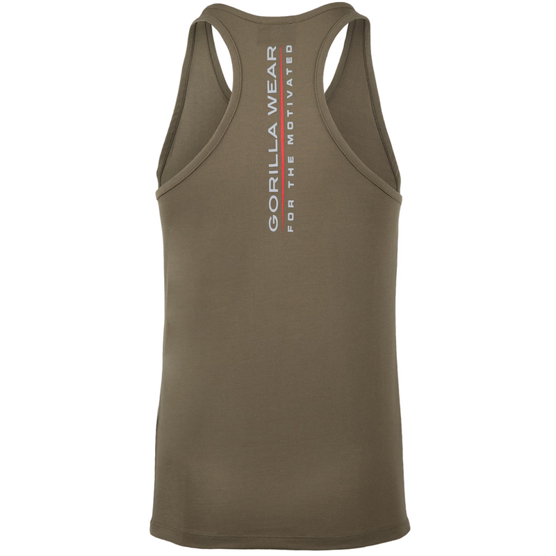 Lafayette Tank Top Army Green-Miesten hihattomat paidat-Gorilla Wear-M-Aminopörssi
