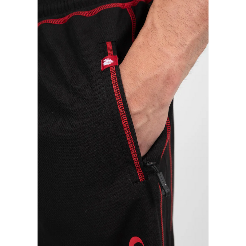 Gorilla Wear Marlow Mesh Shorts Black/Red-Miesten shortsit-Gorilla Wear-S/M-Aminopörssi