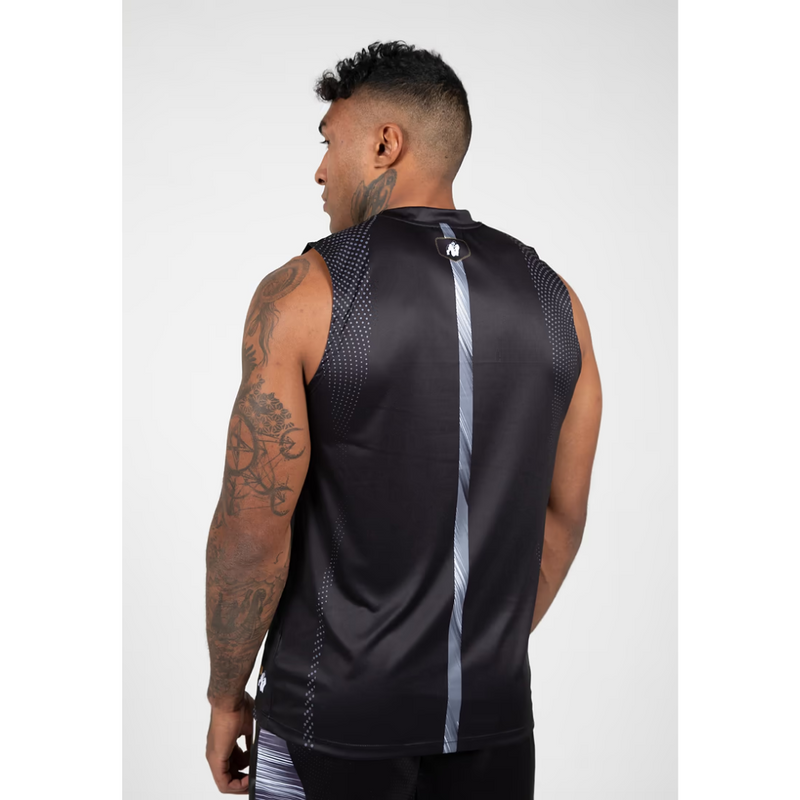 Clayton Tank Top Black/Gold-Miesten hihattomat paidat-Gorilla Wear-S-Aminopörssi
