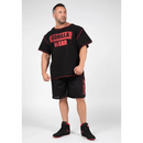 Wallace Workout Top - Black - Red-Miesten T-paita-Gorilla Wear-S/M-Aminopörssi