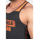 Gorilla Wear Wallace Tank Top Gray-Orange-Miesten hihattomat paidat-Gorilla Wear-M-Aminopörssi