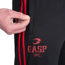 GASP 2-Stripe Standard Mesh Pants, Black / Red-Miesten housut-GASP-S-Aminopörssi