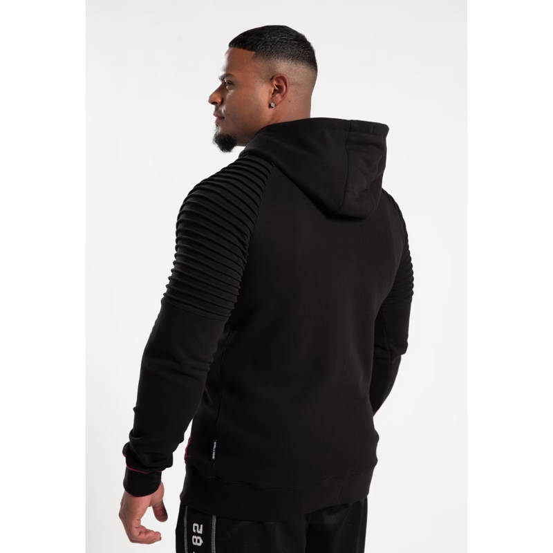 Georgia Zipped Hoodie, Black-Miesten hupparit ja pitkähihaiset-Gorilla Wear-M-Aminopörssi