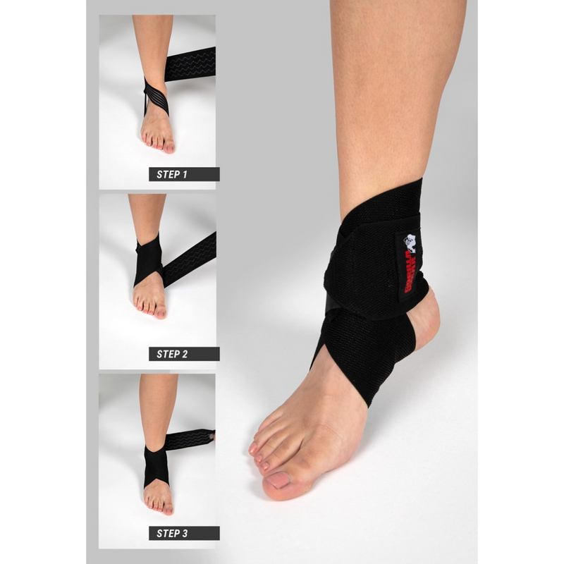Ankle Wraps - Black-Nilkkatuki-Gorilla Wear-Aminopörssi