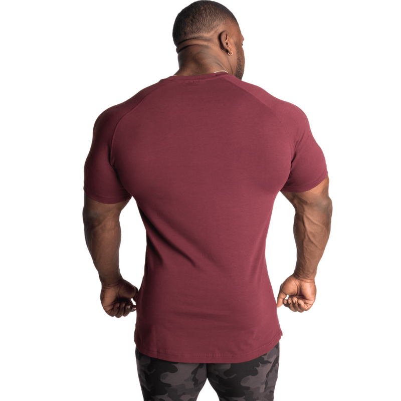 Gym Tapered Tee, maroon-Miesten T-paita-Better Bodies-S-Aminopörssi