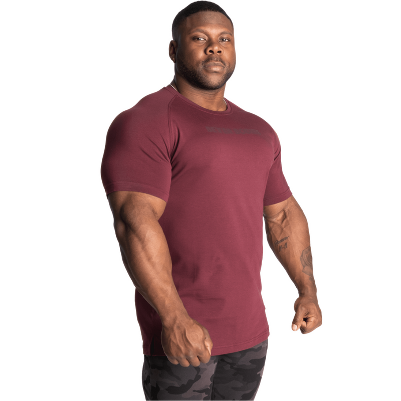 Gym Tapered Tee, maroon-Miesten T-paita-Better Bodies-S-Aminopörssi