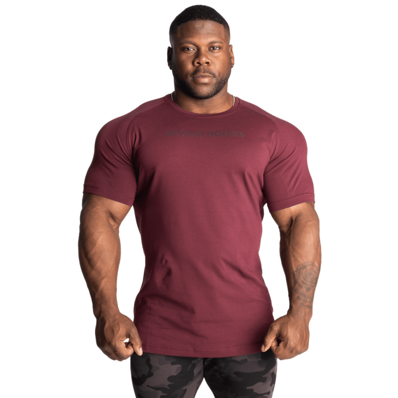 Gym Tapered Tee, maroon-Miesten T-paita-Better Bodies-S-Aminopörssi