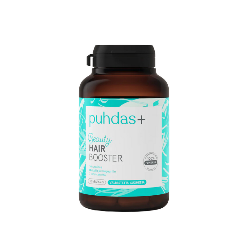 Hair Booster, 120 kaps.-Kollageeni-Puhdas+-Aminopörssi