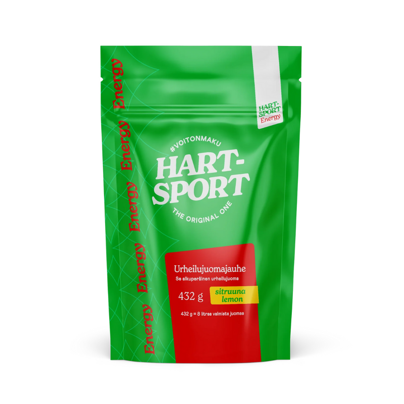 Hart-Sport Energy urheilujuomajauhe, 432 g-Urheilujuoma-Hart-Sport-Sitruuna-Aminopörssi