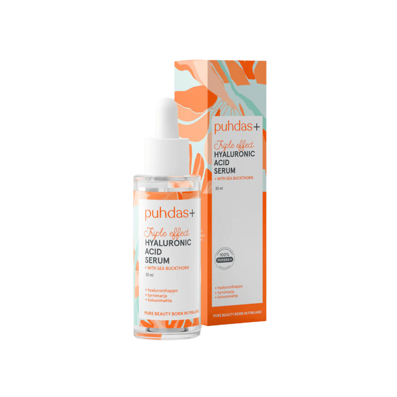 Hyaluron Serum With Sea Buckthorn, 30ml-Kosteusvoide-Puhdas+-Aminopörssi