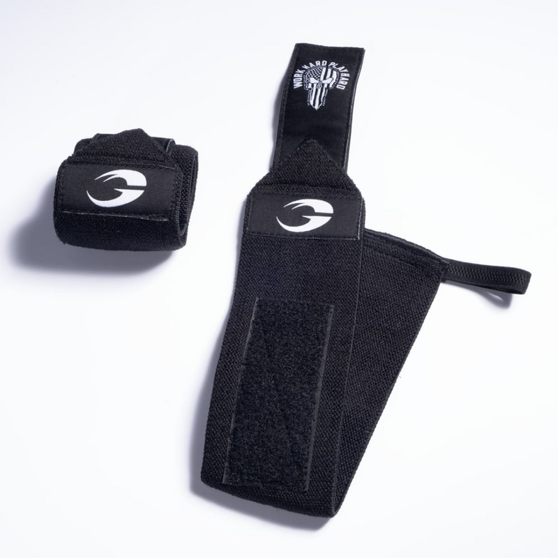 GASP Hardcore Wrist Wrap 18 inch, Black/White-Rannesiteet-GASP-Aminopörssi