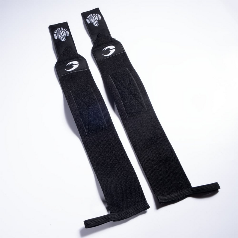 GASP Hardcore Wrist Wrap 18 inch, Black/White-Rannesiteet-GASP-Aminopörssi