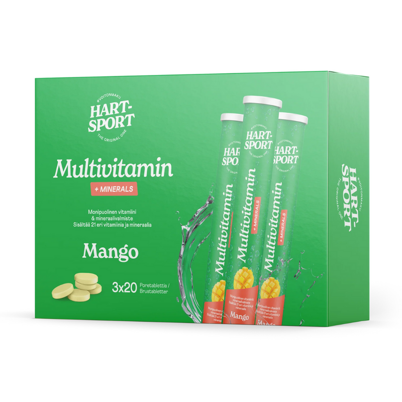 Hart-Sport Multivitamin Poretabletti 3x20 tabl.-Monivitamiini-Hart-Sport-Aminopörssi