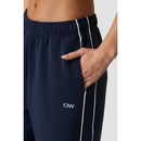 ICIW Contrast Straight Leg Pants Midnight Blue-Naisten housut-ICANIWILL-S-Aminopörssi