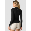 ICIW Define seamless 1/2 zip Black-Naisten pitkähihaiset ja hupparit-ICANIWILL-XS-Aminopörssi