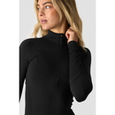 ICIW Define seamless 1/2 zip Black-Naisten pitkähihaiset ja hupparit-ICANIWILL-XS-Aminopörssi