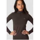ICIW Define Seamless 1/4 Zip Chocolate Brown-Naisten pitkähihaiset ja hupparit-ICANIWILL-XS-Aminopörssi