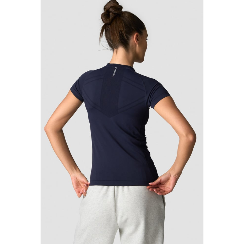 ICIW Define Seamless T-shirt High Neck Navy-Naisten t-paita-ICANIWILL-XS-Aminopörssi