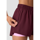 ICIW Mirage 2-in-1 Shorts Dark Mahogany-Naisten shortsit-ICANIWILL-XS-Aminopörssi
