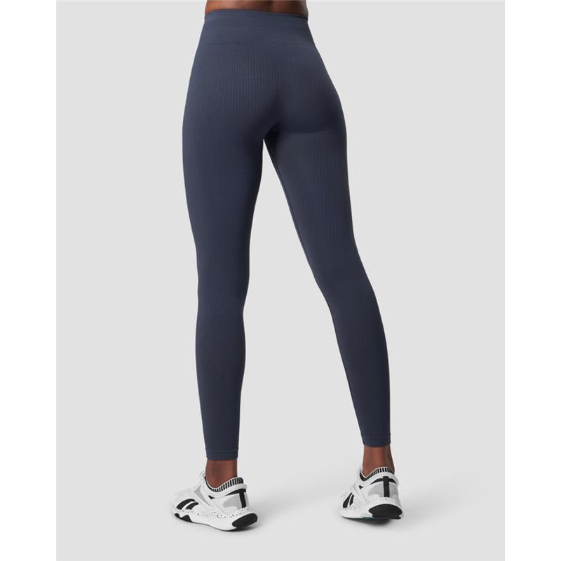 ICIW Ribbed Define Seamless Tights Black-Naisten trikoot ja leggingsit-ICANIWILL-XL-Aminopörssi