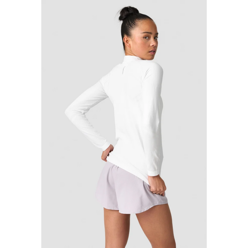 ICIW Define Seamless 1/4 Zip W White-Naisten pitkähihaiset ja hupparit-ICANIWILL-XS-Aminopörssi
