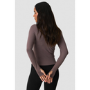 ICIW Define Seamless Zip Long sleeve W Brown-Naisten pitkähihaiset ja hupparit-ICANIWILL-XS-Aminopörssi