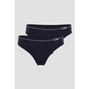 ICIW Everyday Seamless Thong, 2-pack Navy-Naisten alusasut-ICANIWILL-XS-Aminopörssi
