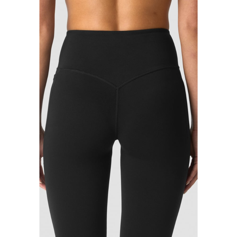 ICIW Luxe Flared Tights Black-Naisten trikoot ja leggingsit-ICANIWILL-XS-Aminopörssi