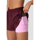 ICIW Mirage 2-in-1 Shorts Dark Mahogany-Naisten shortsit-ICANIWILL-XS-Aminopörssi