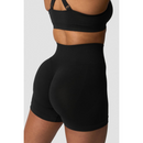 ICIW Smooth Seamless Midi Shorts Black-Naisten shortsit-ICANIWILL-XS-Aminopörssi