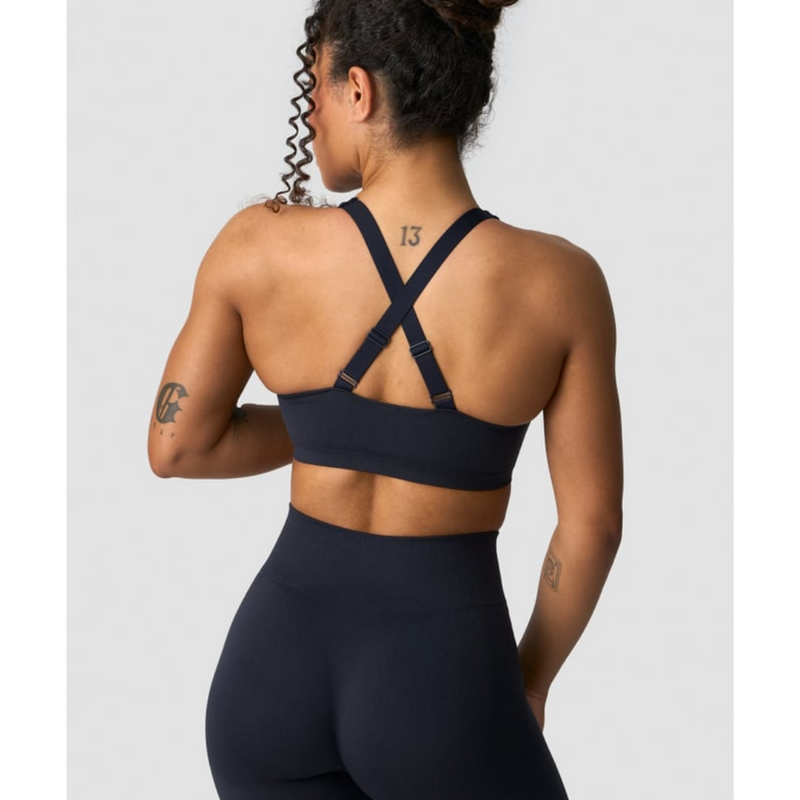 ICIW Smooth Seamless Sports Bra Navy-Naisten urheiluliivit-ICANIWILL-XS-Aminopörssi