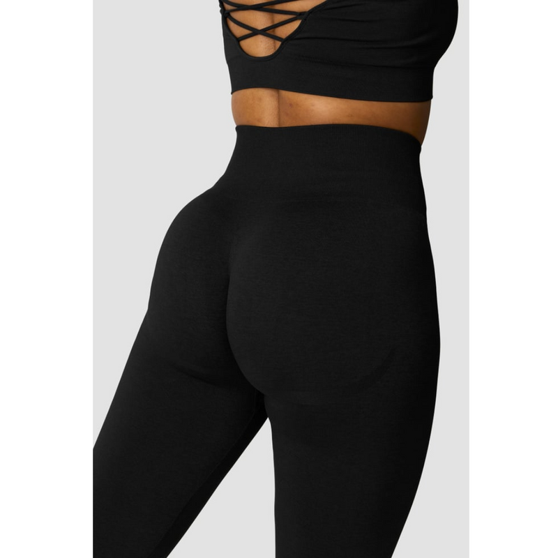 ICIW Shape Seamless Hidden Scrunch Tights Black-Naisten trikoot ja leggingsit-ICANIWILL-XS-Aminopörssi